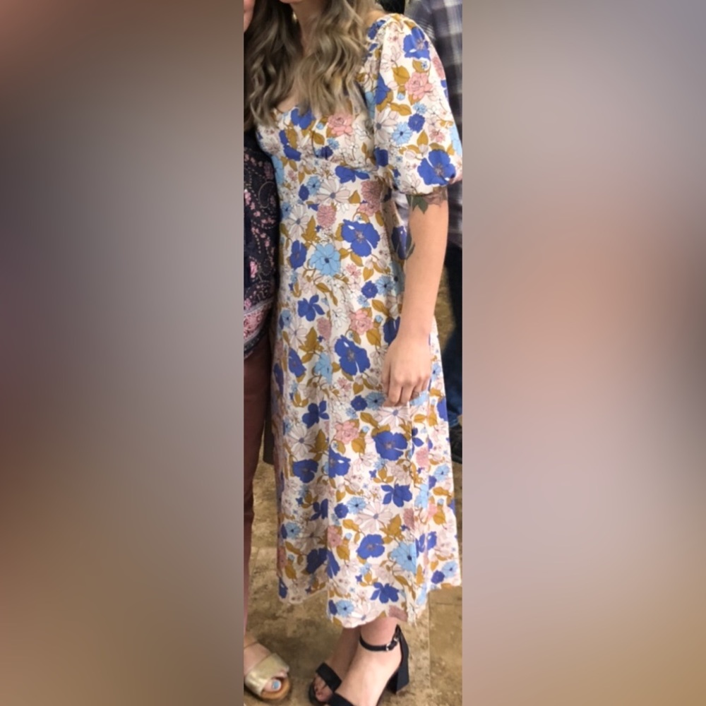 Floral maxi boutique dress